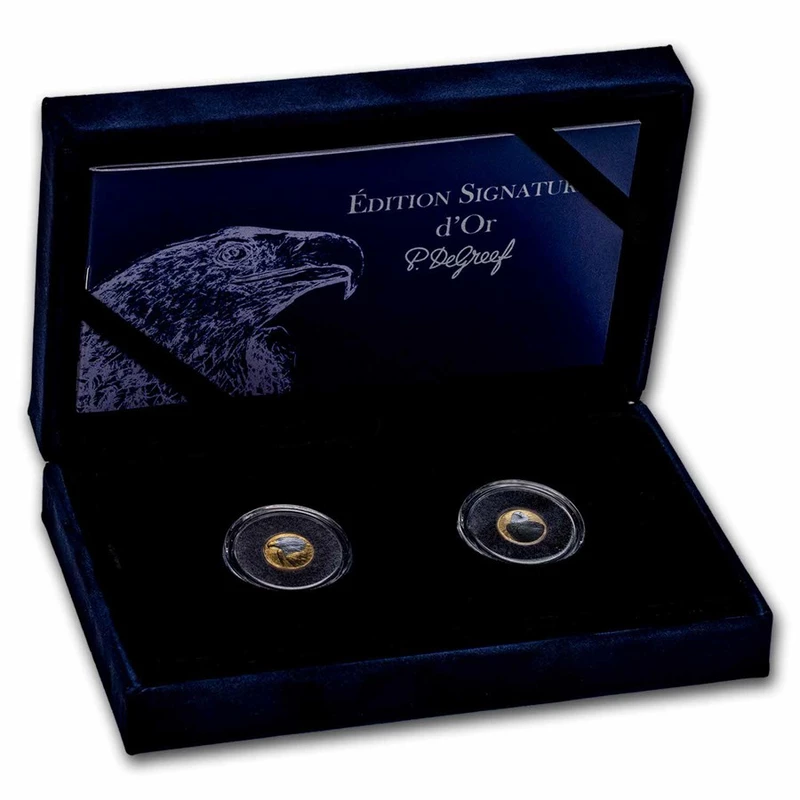 Złota moneta Republiki Wybrzeża Kości Słoniowej 