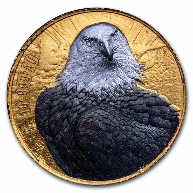 Złota moneta Republiki Wybrzeża Kości Słoniowej 