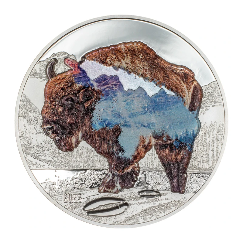 Srebrna moneta Mongolii 