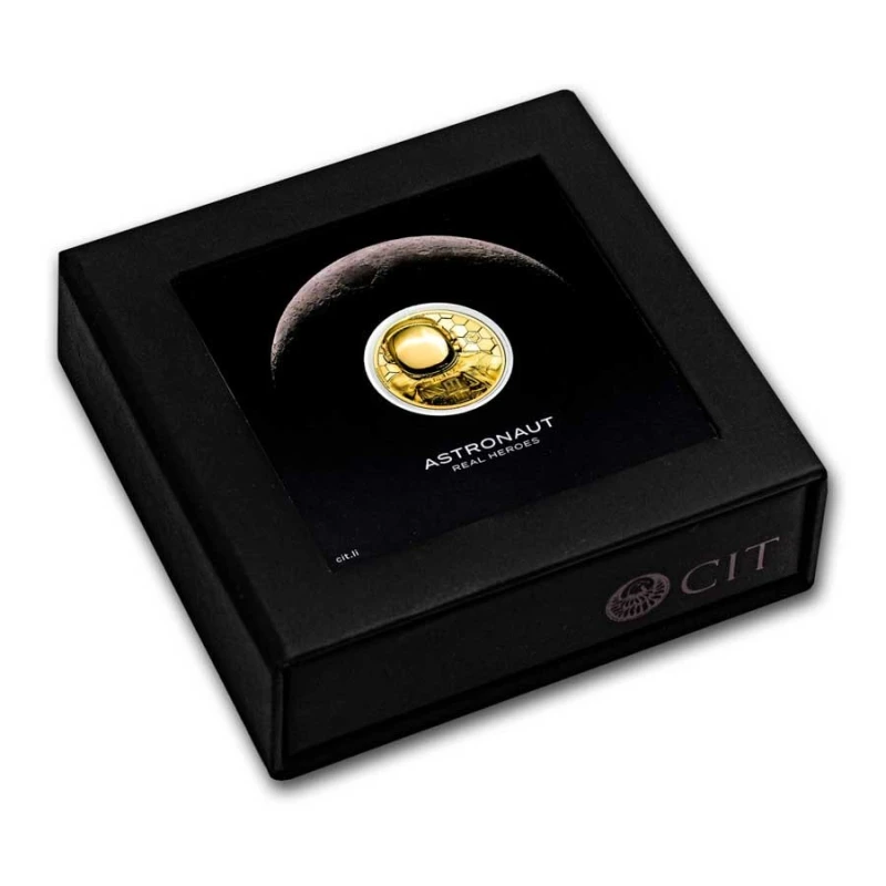 Wyspy Cooka: złota moneta Astronauta 2024 Proof 1 uncja Monety kolekcjonerskie