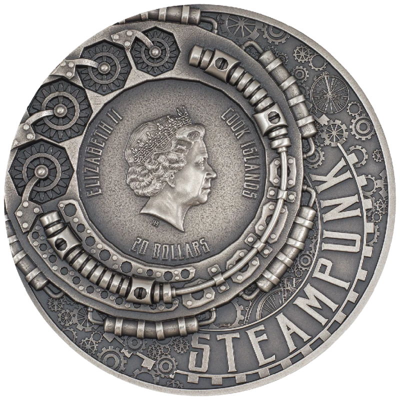 Srebrna moneta z Wysp Cooka 