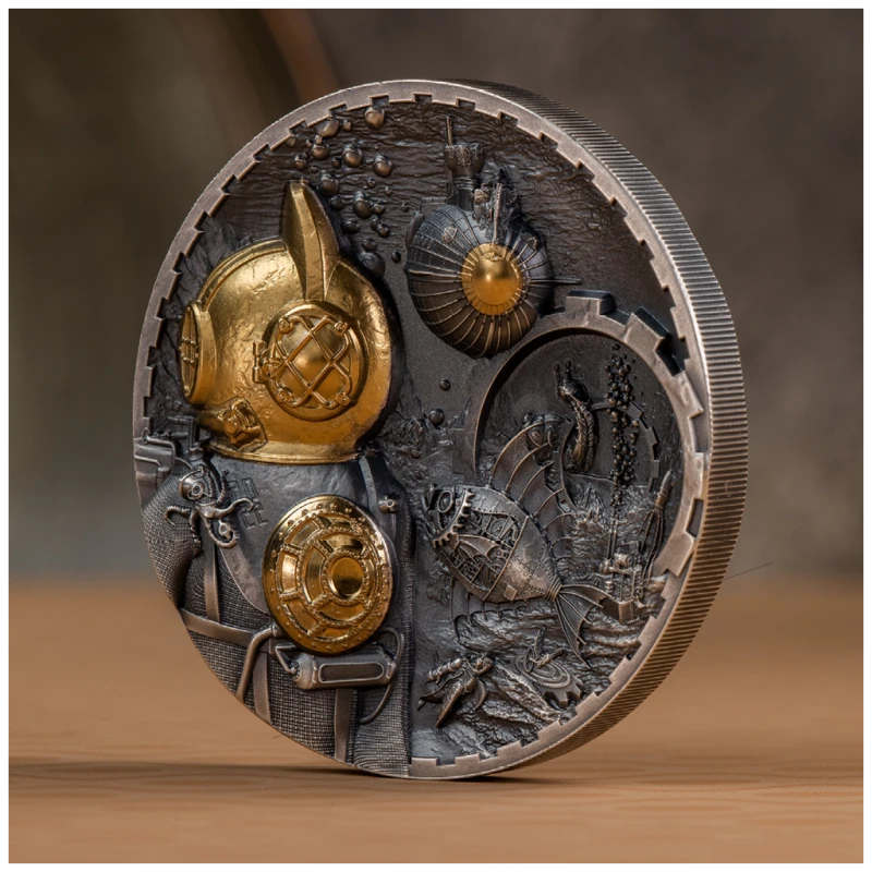 Srebrna moneta z Wysp Cooka 