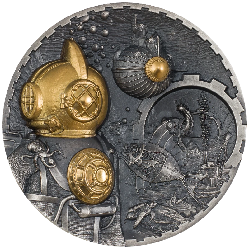 Srebrna moneta z Wysp Cooka 