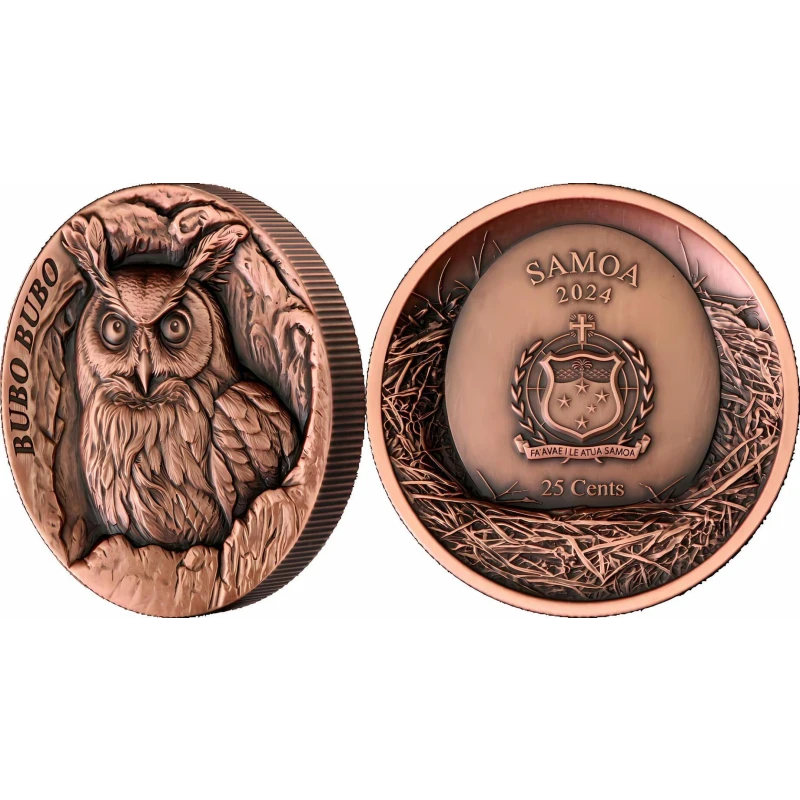 Miedziana moneta Samoa 