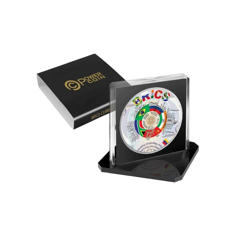 Niue: srebrna moneta BRICS kolorowana 2024 1 uncja Monety kolekcjonerskie