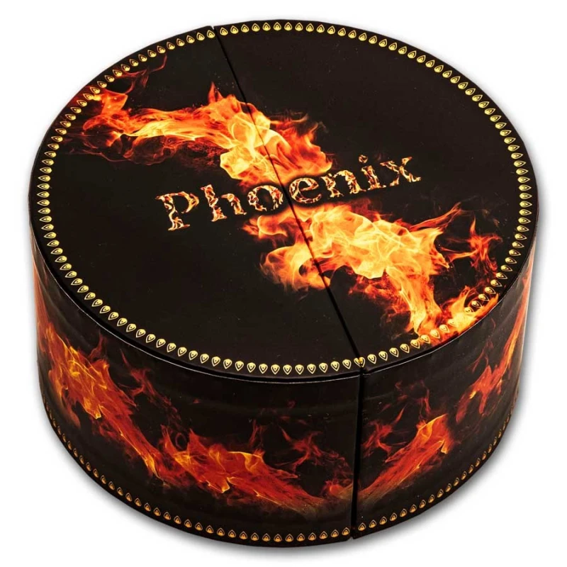 Samoa: srebrna moneta Feniks 2025 kolorowa pozłacana 2 uncje Monety kolekcjonerskie