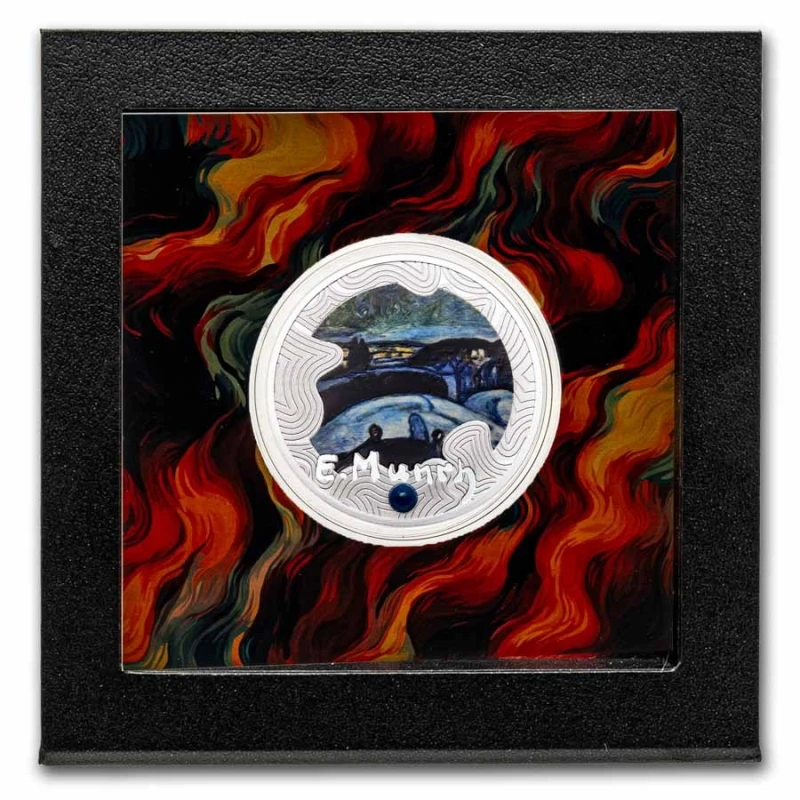 Kamerun: srebrna moneta Gwiaździsta noc 2024 Proof 17,5 g Monety kolekcjonerskie