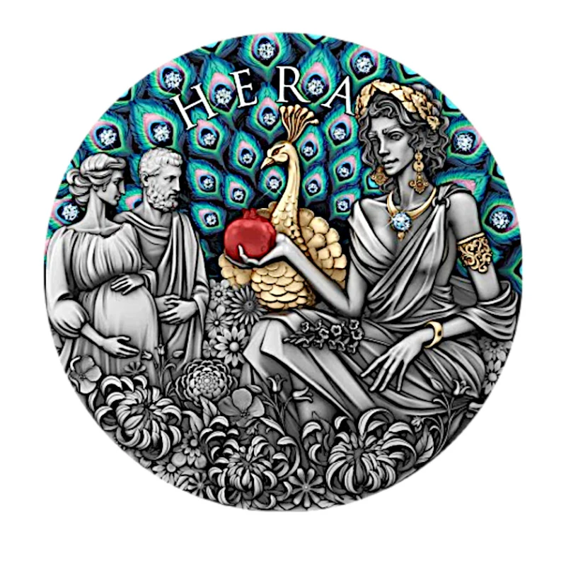 Niue: srebrna moneta Hera 2025 2 uncje Monety kolekcjonerskie