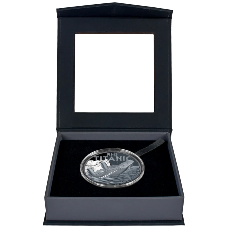 Srebrna moneta Niue Titanic 2025 Proof 1 uncja kolorowa Monety kolekcjonerskie