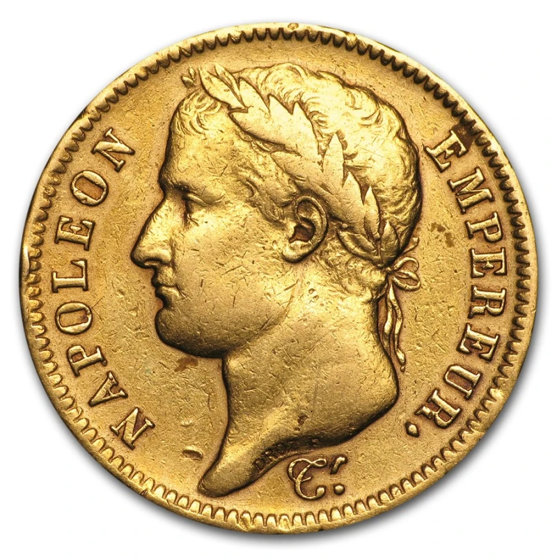France: gold coin Napoleon Bonaparte 40 francs 11.61 g Collectible coins