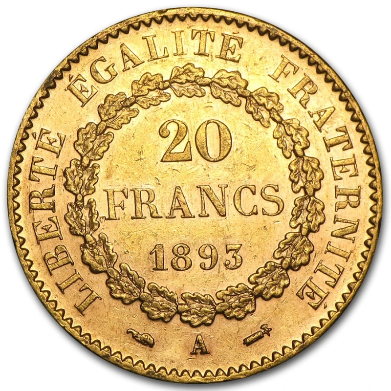 France: gold coin Angel 20 francs 5.81 g Collectible coins