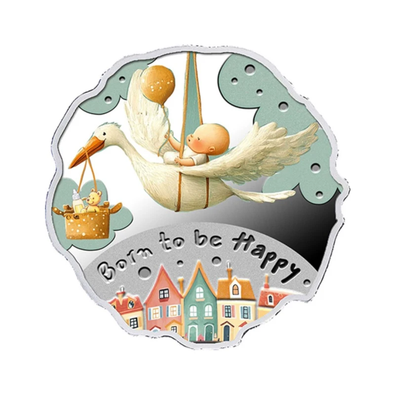 Kamerun: srebrna moneta Born to be happy 2025 Proof 16,81 g Monety kolekcjonerskie