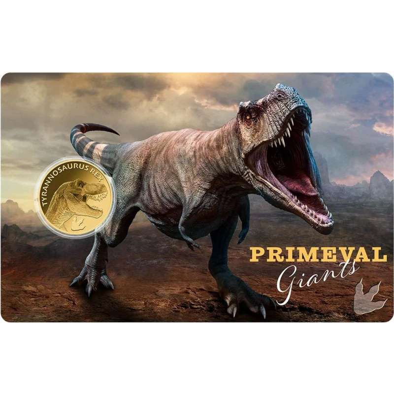 Czad: złota moneta Tyranozaurus Rex 1/1000 oz Monety kolekcjonerskie