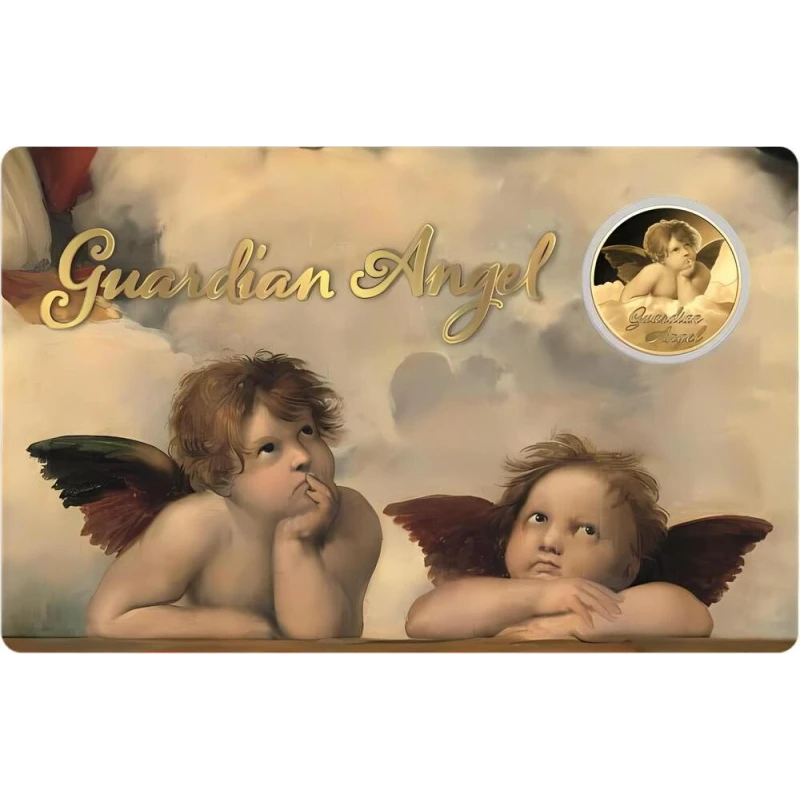 Czad: złota moneta Anioł Stróż II 1/1000 oz Monety kolekcjonerskie