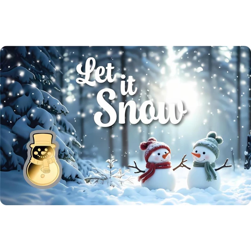 Czad: złota moneta Bałwan 1/1000 oz Monety kolekcjonerskie