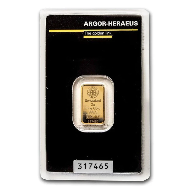 Switzerland: 2 g gold bar Investment bullion