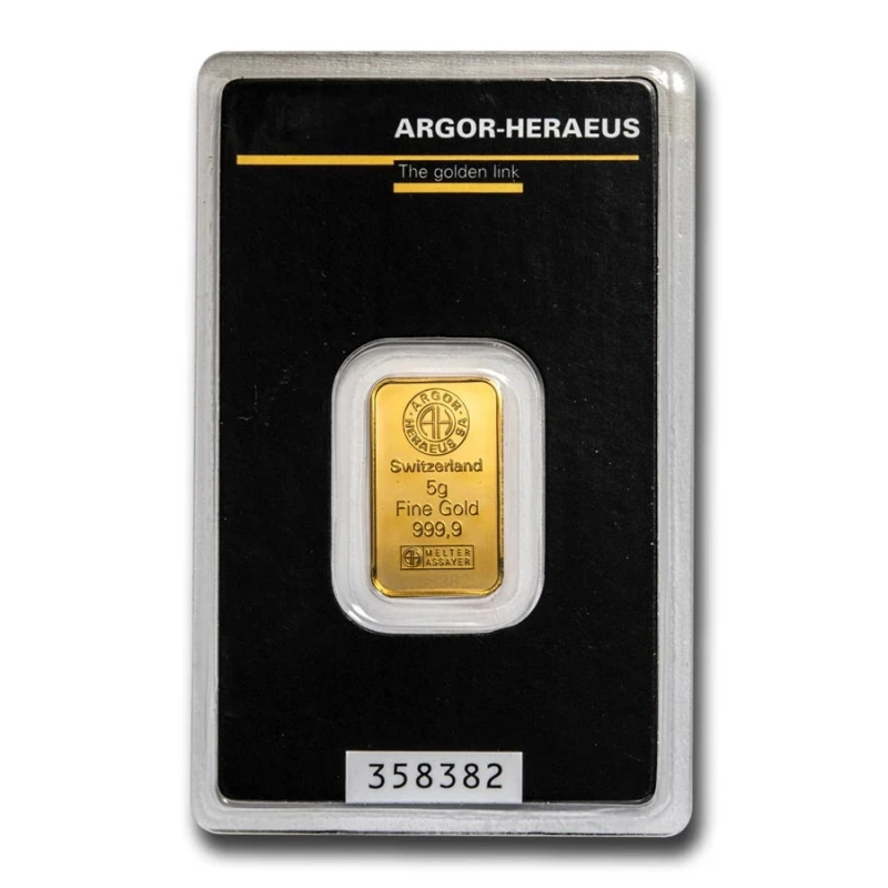Switzerland: 5 g gold bar Investment bullion