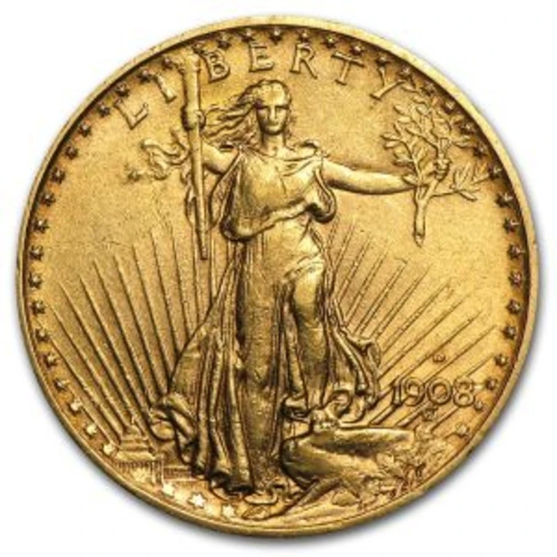 Золотая монета США Двойной орел Шагающая Свобода 30,09 г Investment coins