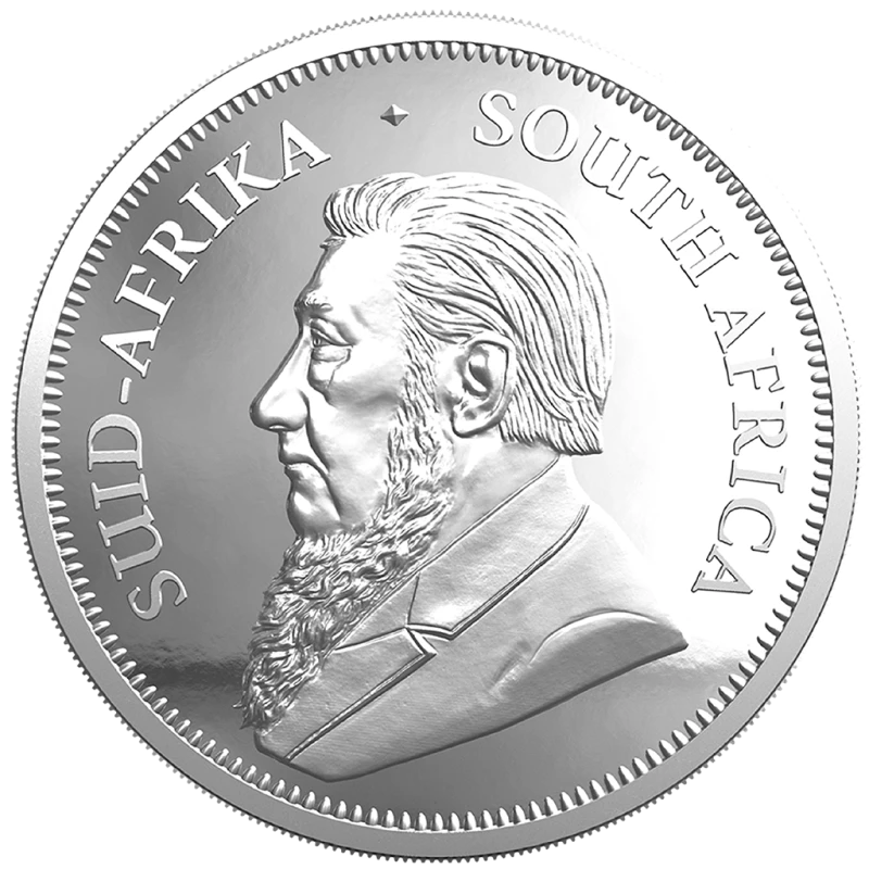 Republika Południowej Afryki: srebrne monety Lew i Krugerrand 2025 Proof zestaw 2 uncje Monety kolekcjonerskie