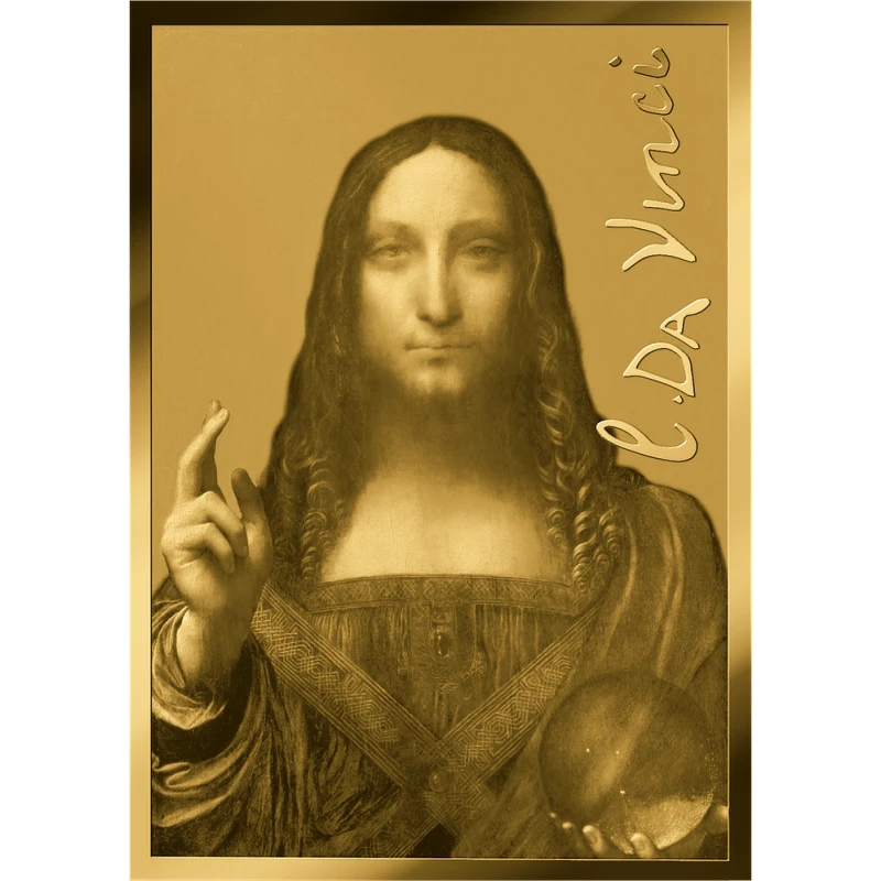 Czad: złota moneta Salvator Mundi 1/1000 oz Monety kolekcjonerskie