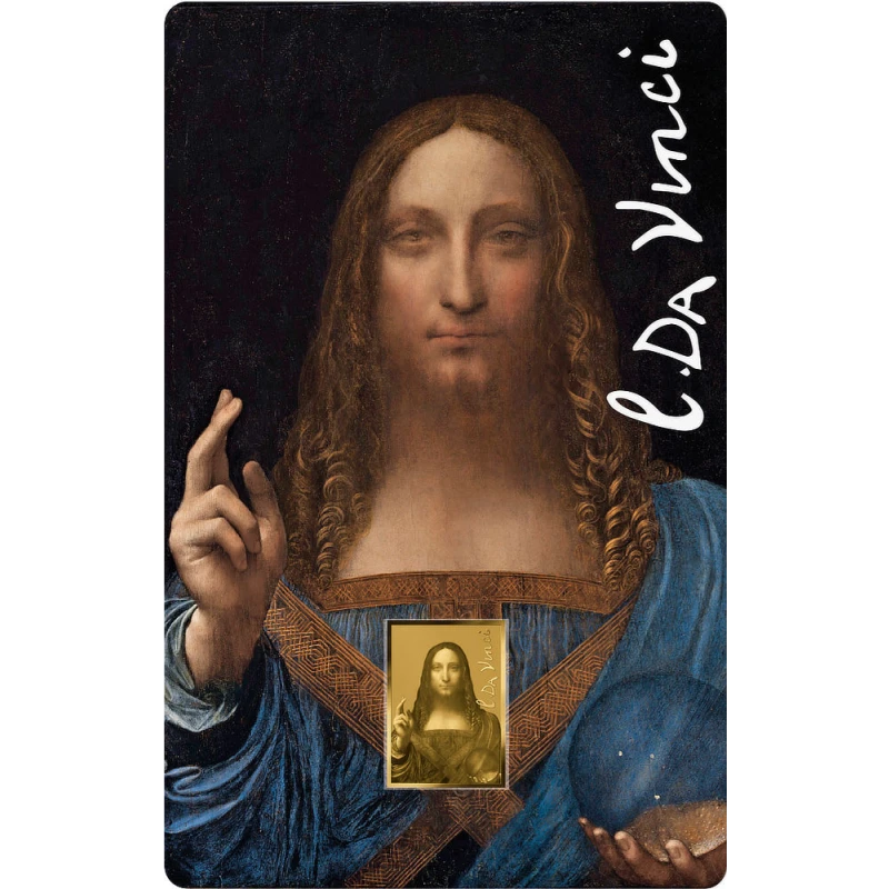 Czad: złota moneta Salvator Mundi 1/1000 oz Monety kolekcjonerskie