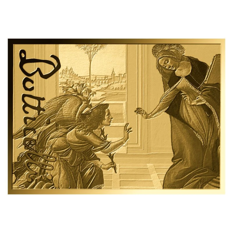 Czad: złota moneta Zwiastowanie z Cestello 1/1000 uncji Monety kolekcjonerskie