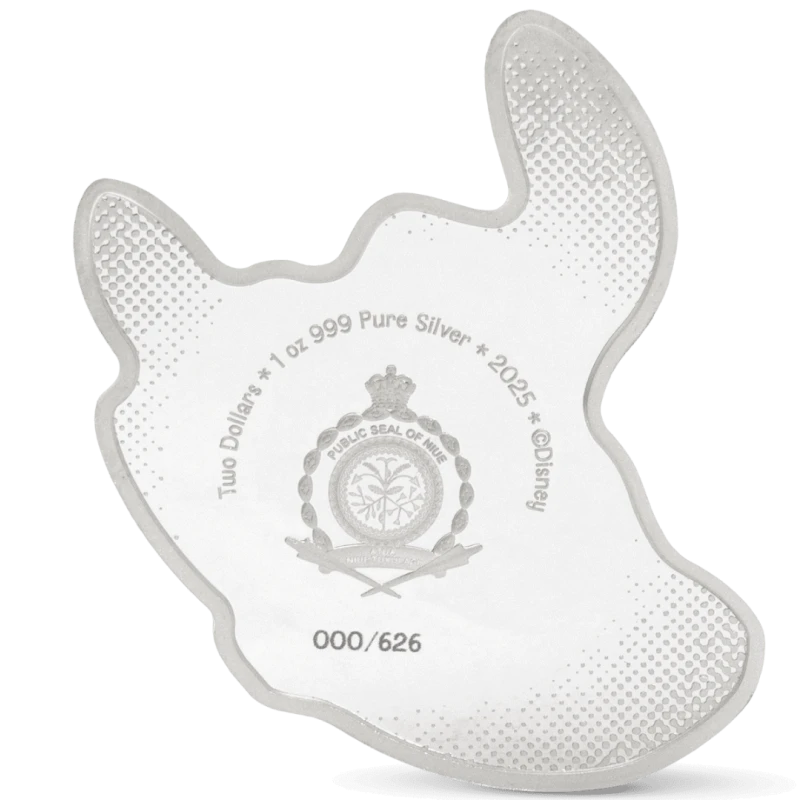 Niue: srebrna moneta Stitch Surf's Up 2025 Proof kolorowana 1 uncja Monety kolekcjonerskie