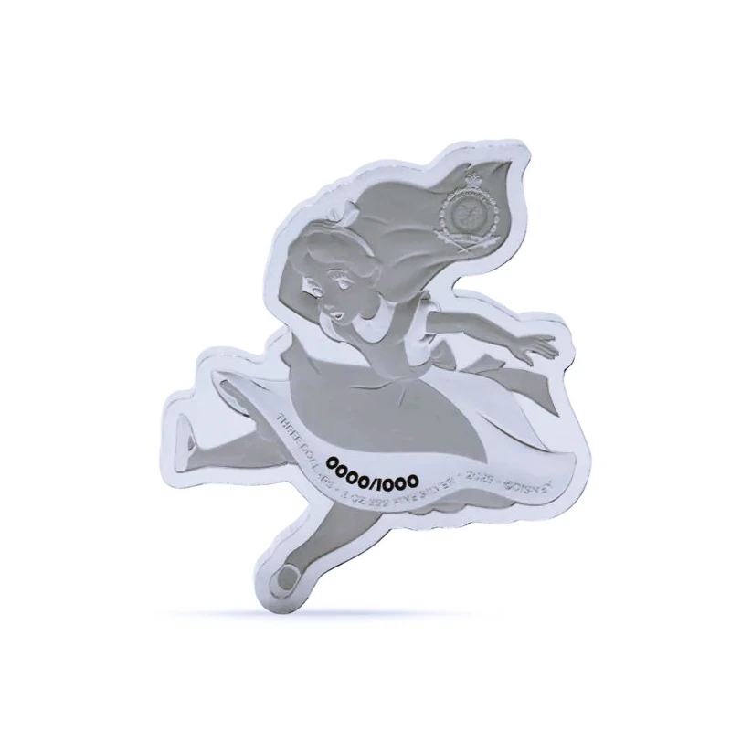 Niue: srebrna moneta Alicja w Krainie Czarów 2025 Proof kolorowana 2 uncje Monety kolekcjonerskie