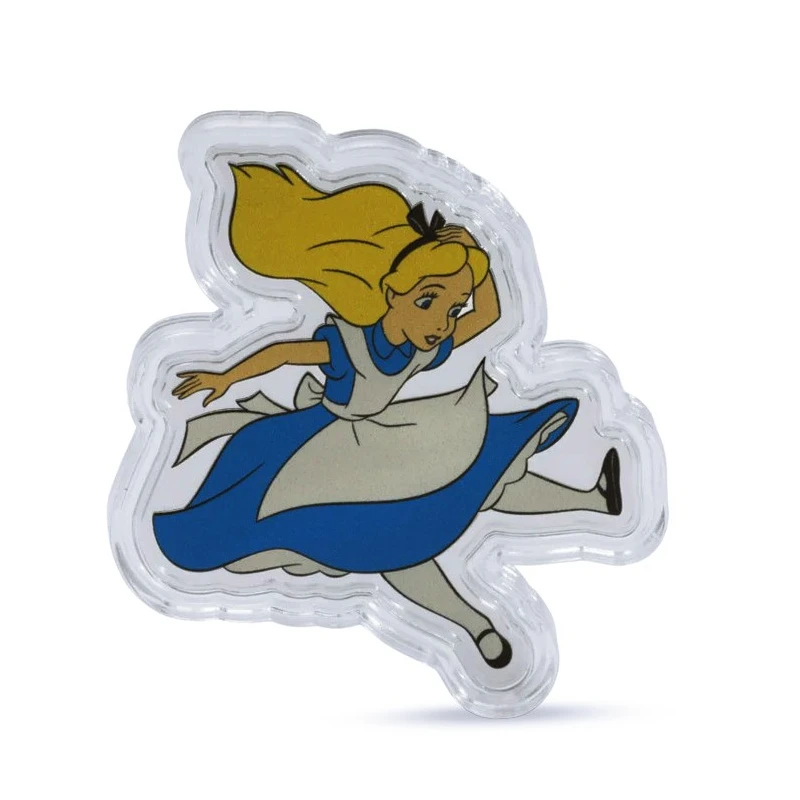 Niue: srebrna moneta Alicja w Krainie Czarów 2025 Proof kolorowana 2 uncje Monety kolekcjonerskie