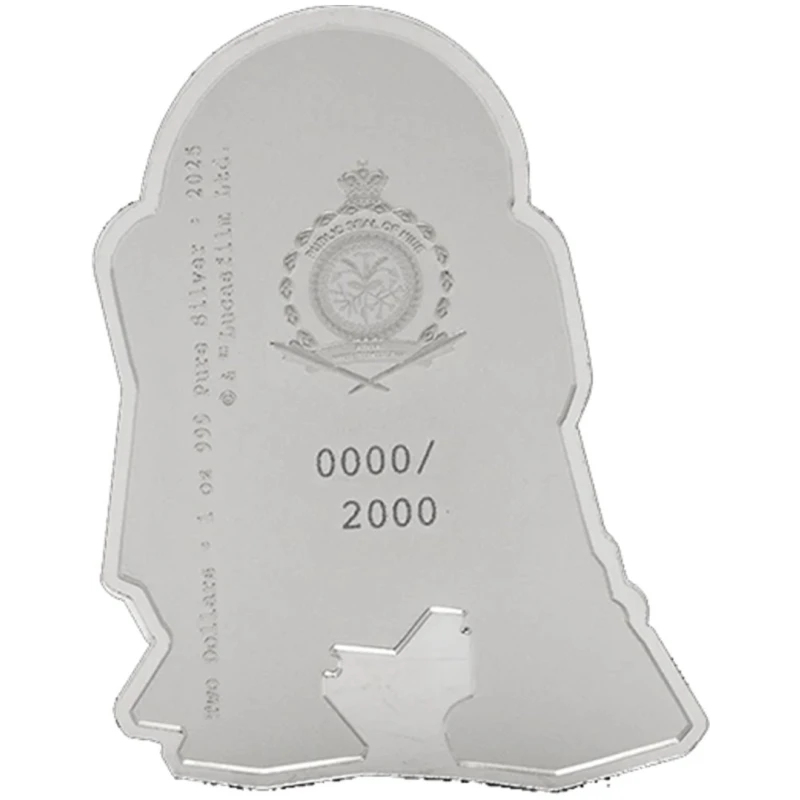 Niue: srebrna moneta R2-D2 2025 Proof kolorowana 1 uncja Monety kolekcjonerskie