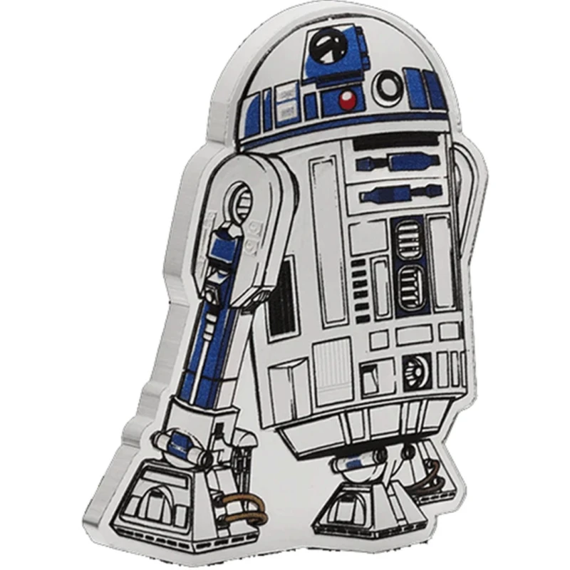 Niue: srebrna moneta R2-D2 2025 Proof kolorowana 1 uncja Monety kolekcjonerskie