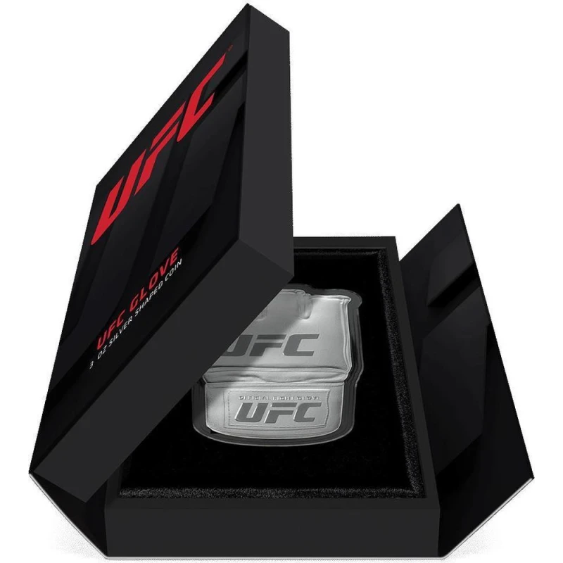 Niue: srebrna moneta UFC Glove 2024 Proof 3 uncje Monety kolekcjonerskie