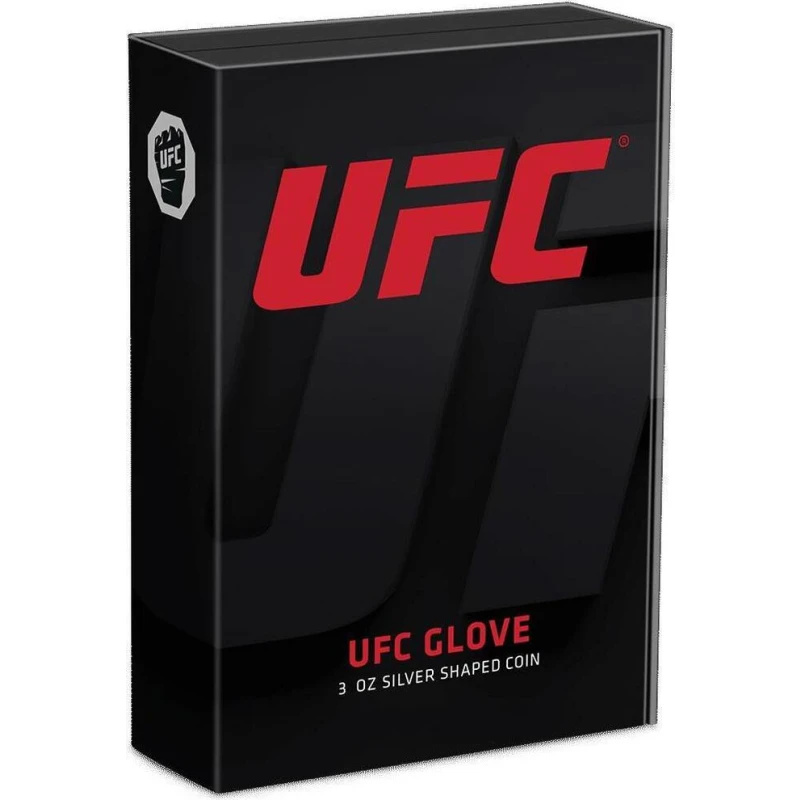 Niue: srebrna moneta UFC Glove 2024 Proof 3 uncje Monety kolekcjonerskie