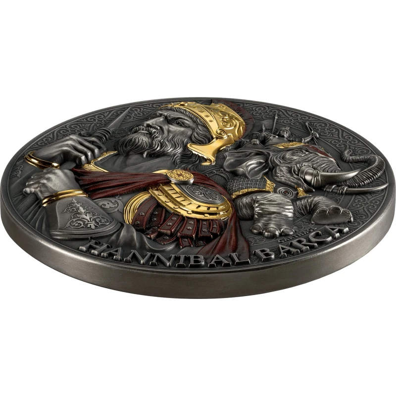 Kamerun: srebrna moneta Hannibal 2025 5 uncji Monety kolekcjonerskie