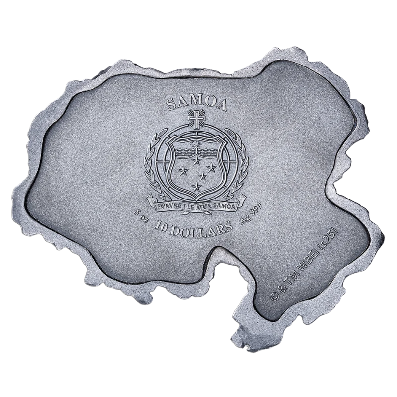Srebrna moneta Samoa Zamek Hogwart 2025 5 uncji Monety kolekcjonerskie