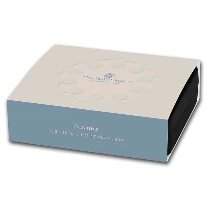 Srebrna moneta Wielkiej Brytanii Britannia 2023 Proof 1 uncja Monety kolekcjonerskie