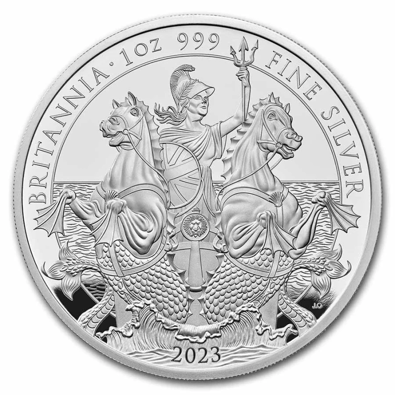 United Kingdom Silver Coin Britannia 2023 Proof 1 oz Collectible coins