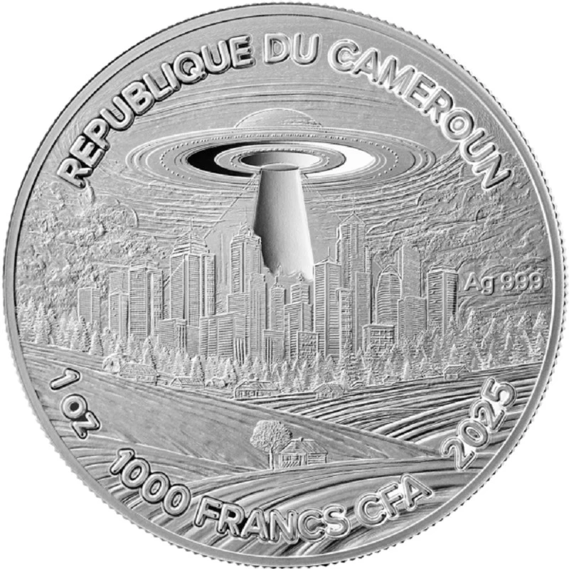 Kamerun: srebrna moneta Vincent van Gogh 2025 Proof o wadze 1 uncji Monety kolekcjonerskie