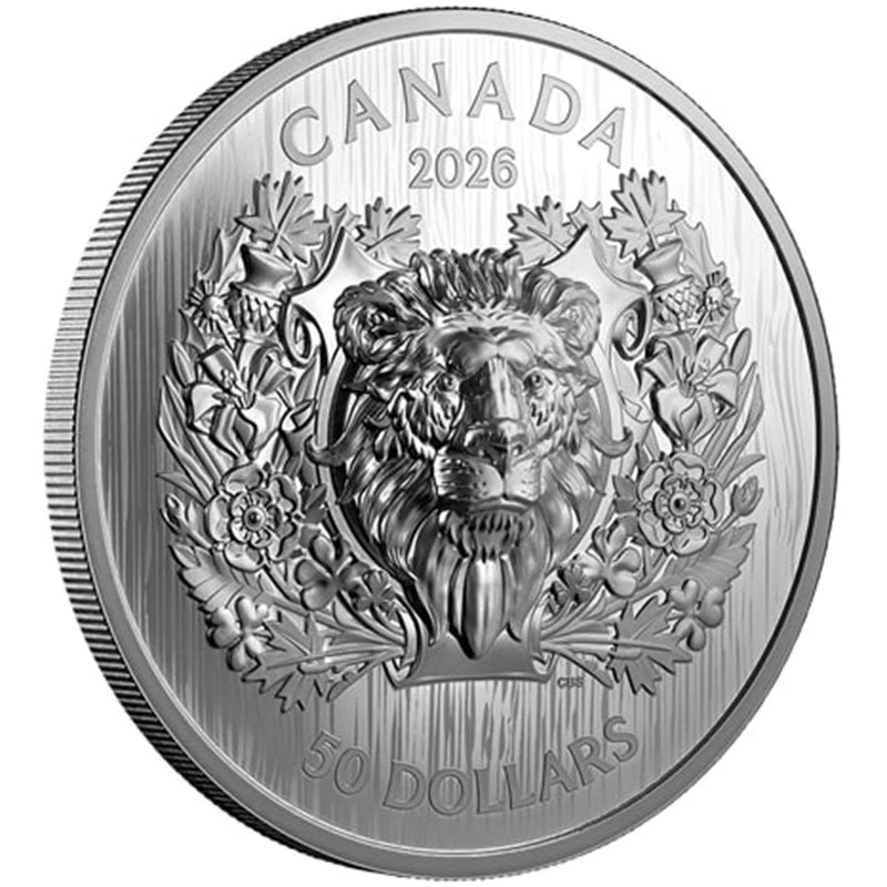 Canada: silver coin Heraldic Lion 2026 Proof 68 g Collectible coins