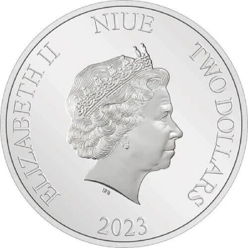 Niue: srebrna moneta Rok Królika 2023 Proof o wadze 1 uncji Monety kolekcjonerskie