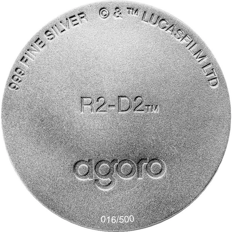 Niue: srebrna moneta Star Wars R2-D2 2024 150 g Monety kolekcjonerskie