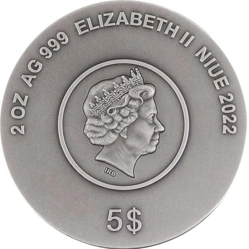 Niue: srebrna moneta Mortal Kombat 2022 kolorowa 2 uncje Monety kolekcjonerskie