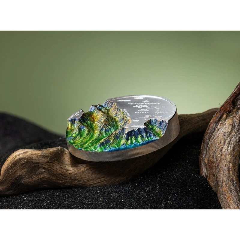 Wyspy Cooka: srebrna moneta Hawaje 2024 Proof w kolorze ultra high relief 5 uncji Monety kolekcjonerskie