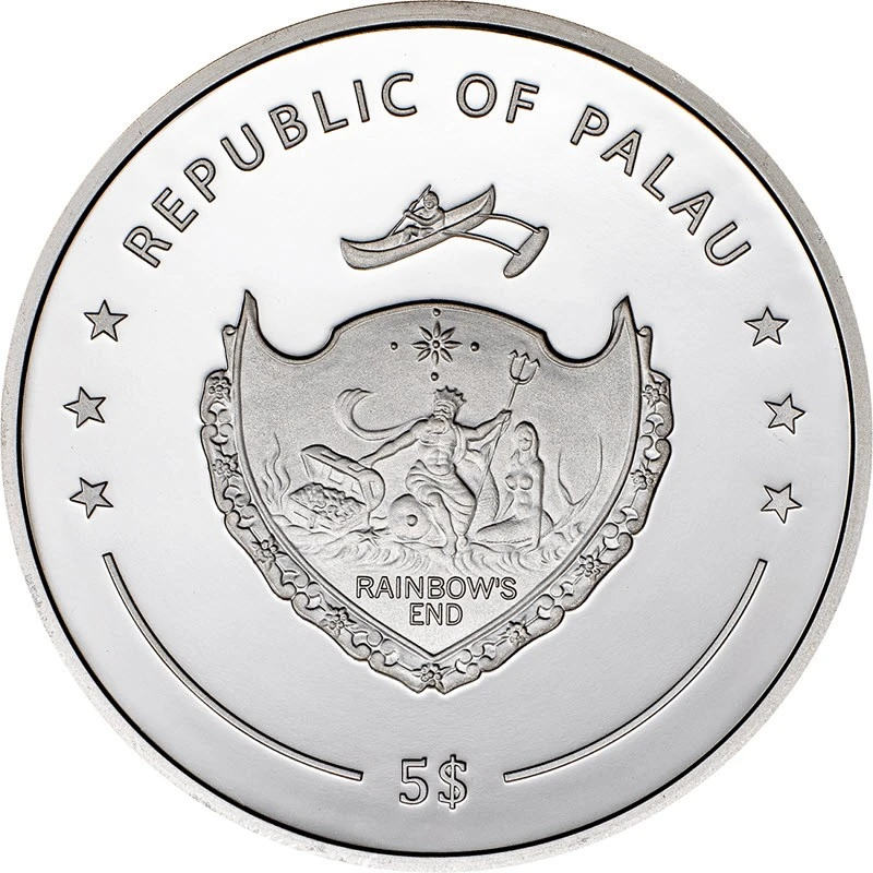 Palau: srebrna moneta Hazel Brown 2023 Proof o wadze 1 uncji Monety kolekcjonerskie