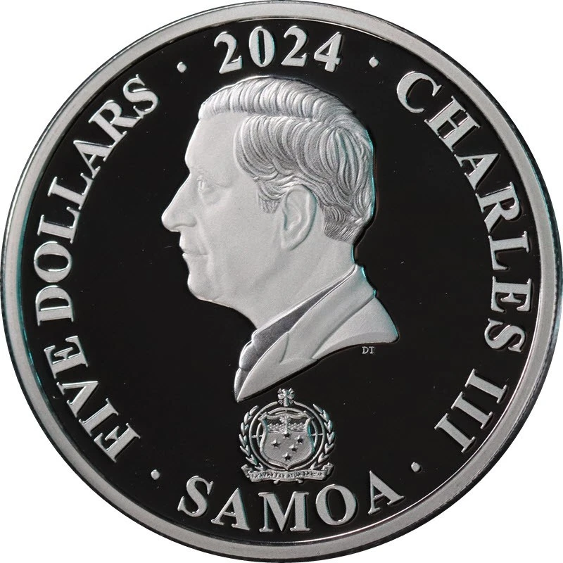 Samoa: silver coins Golden Sea Animals 2024 Proof gilded set 3 oz Collectible coins