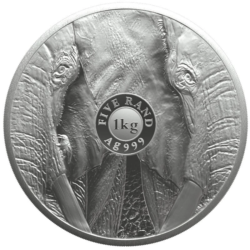 Srebrna moneta RPA Słoń 2024 Proof 1 kg Monety kolekcjonerskie