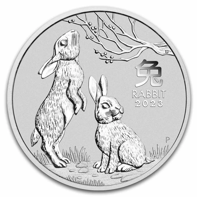 Srebrna moneta Australia Lunar III Rabbit 2023 1000 g Monety inwestycyjne