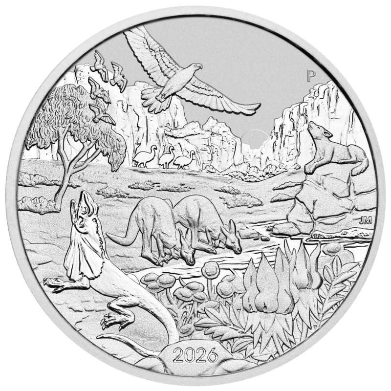 Srebrna moneta Australia Wonders of Australia The Outback 2026 1 uncja Monety inwestycyjne