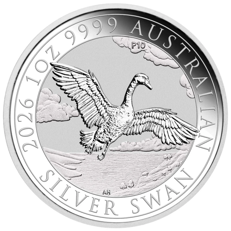 Srebrna moneta Australia Swan 2026 1 uncja Monety inwestycyjne