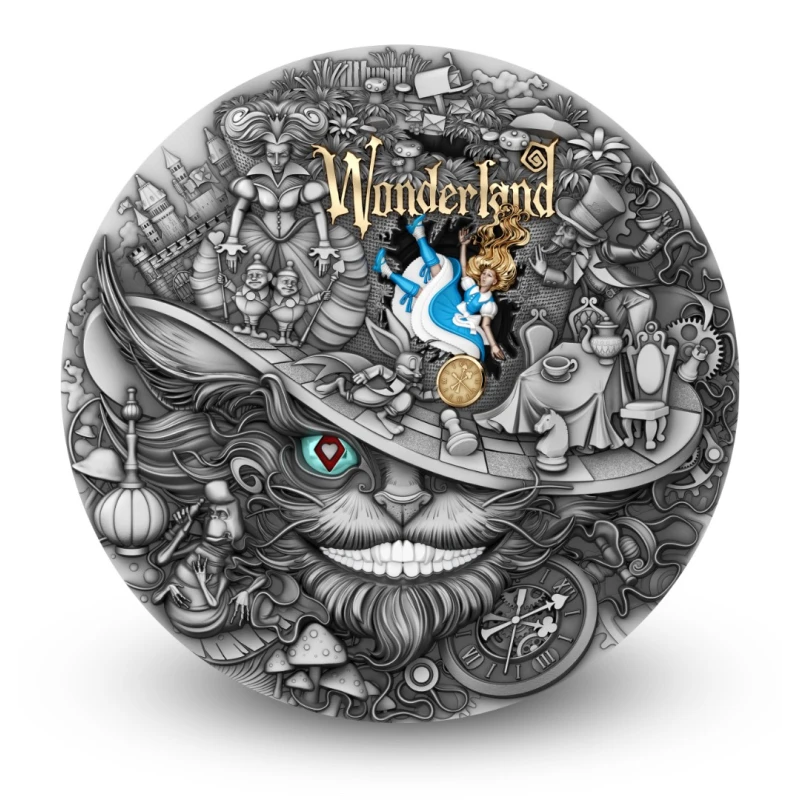 Srebrna moneta Niue Wonderland 2026 2 uncje Monety kolekcjonerskie